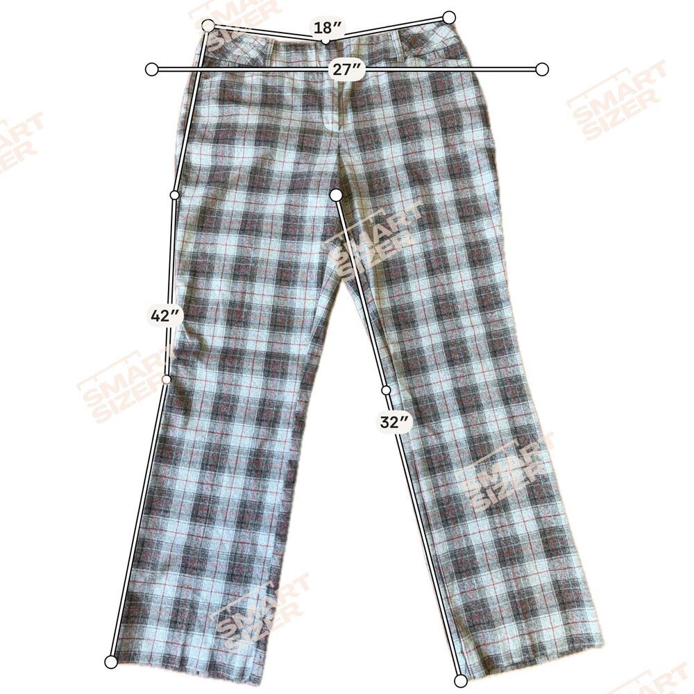NY & Co plaid pants y2k womens size 12